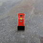British Red Post Box Lapel Pin Brooch, thumbnail 2 of 2