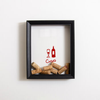 Cheers Wine Cork Collector Frame, 2 of 5