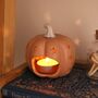 Ceramic Pumpkin Starry Tealight Holder, thumbnail 1 of 3