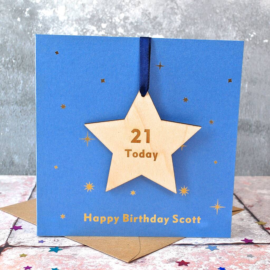Personalised Birthday Foiled Decoration Card, 1 of 4