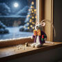 Handmade Jingle Whiskers Christmas Mouse Hanging Dec, thumbnail 3 of 4