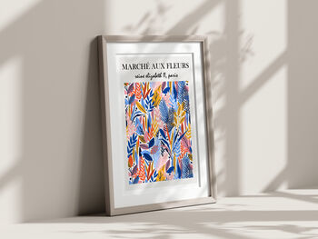 Marché Aux Fleurs Abstract Art Wall Print, 6 of 8
