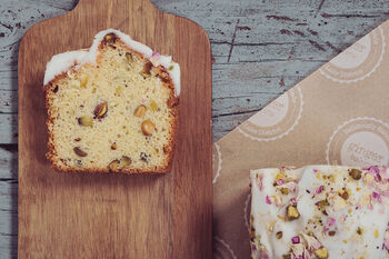 Pistachio, Rose And Lemon Drizzle Cake, 3 of 3