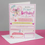 Personalised Girl's Birthday Keepsake Card, thumbnail 2 of 5