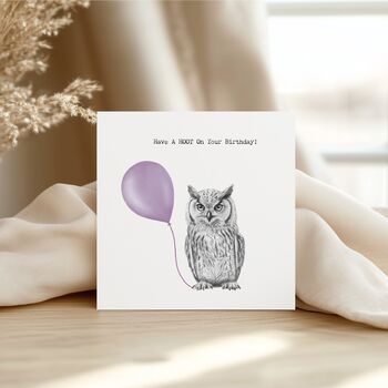 Have A Hoot Birthday Card, 3 of 7