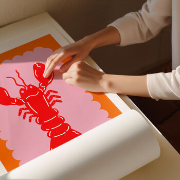 Lobster Scallop Colourful Art Print, 2 of 5