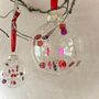 Set Of Six Red And Purple Christmas Baubles Tree Decoration Christmas Ornaments, thumbnail 5 of 7