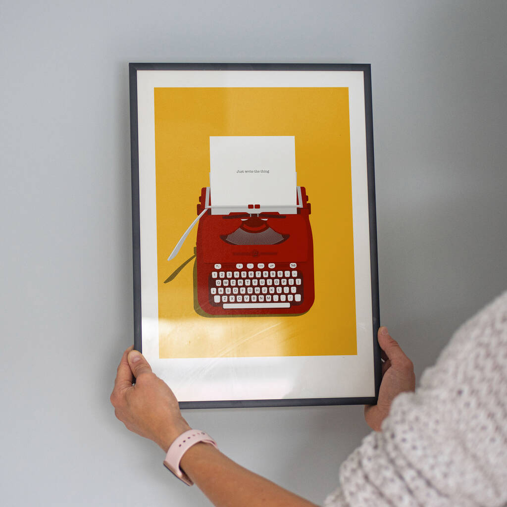 Personalised Retro Typewriter Poster, 1 of 6