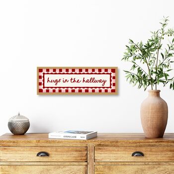 Panoramic Hugs In The Hallway Print, 3 of 10