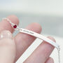 Personalised Silver Birthstone Crystal Bracelet, thumbnail 1 of 12