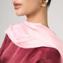 100% Mulberry Silk Scarf, Blush Pink In Gift Box, thumbnail 5 of 5