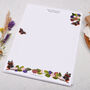 A4 Personalised Letter Writing Paper Butterfly Brambles, thumbnail 3 of 5