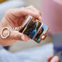 Personalised Leather Eight Photo Mini Book Keyring For Grandad With Hot Stamped Initials, Name Or Date, thumbnail 1 of 12