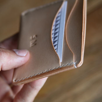 Personalised Minimalist Leather Wallet, 5 of 9