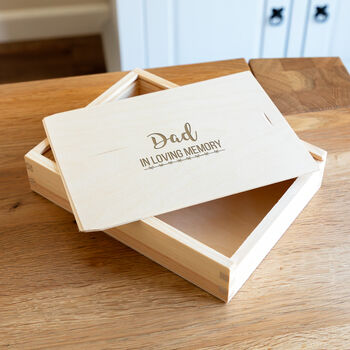 Personalised In Loving Memory Photo Box With Sliding Lid, 5 of 5