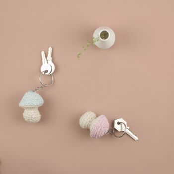 Handcrochet Mushroom Keyring, 2 of 6