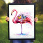 Flamingo Colourful Print, thumbnail 1 of 2