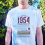 70th Birthday Gift T Shirt Of The Year 1954, thumbnail 10 of 11