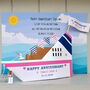 Personalised Anniversary Cruise Ship Card, thumbnail 1 of 12