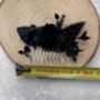 Black Gothic Dried Flower Hair Comb, thumbnail 3 of 6