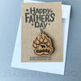 Daddy Bear Pawprint Keyring For Father's Day, thumbnail 3 of 4