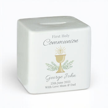 Personalised First Holy Communion Money Box, 2 of 5