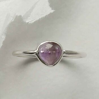 Sterling Silver Amethyst Ring, 3 of 5