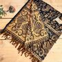 Vintage Paisley Woven Throw Blanket Or Oversized Scarf, thumbnail 8 of 12