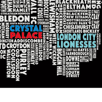 Standard London Women's Super League Football Team Map, 4 of 4