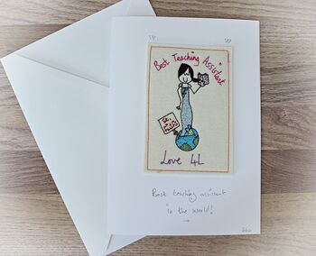 Personalised 'Best Teacher In The World' Card, 3 of 3