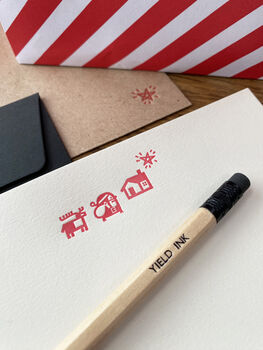 'Santa Letters' Letterpress Writing Set, 2 of 7