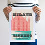 Cycling Monuments Poster 'Milan San Remo', thumbnail 7 of 8