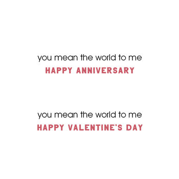 You Mean The World To Me, Valentine / Anniversary Card, 3 of 5