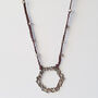 Organic Silver Cord Necklace, thumbnail 3 of 3