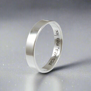 Personalised Handwriting Secret Message Ring, 3 of 8