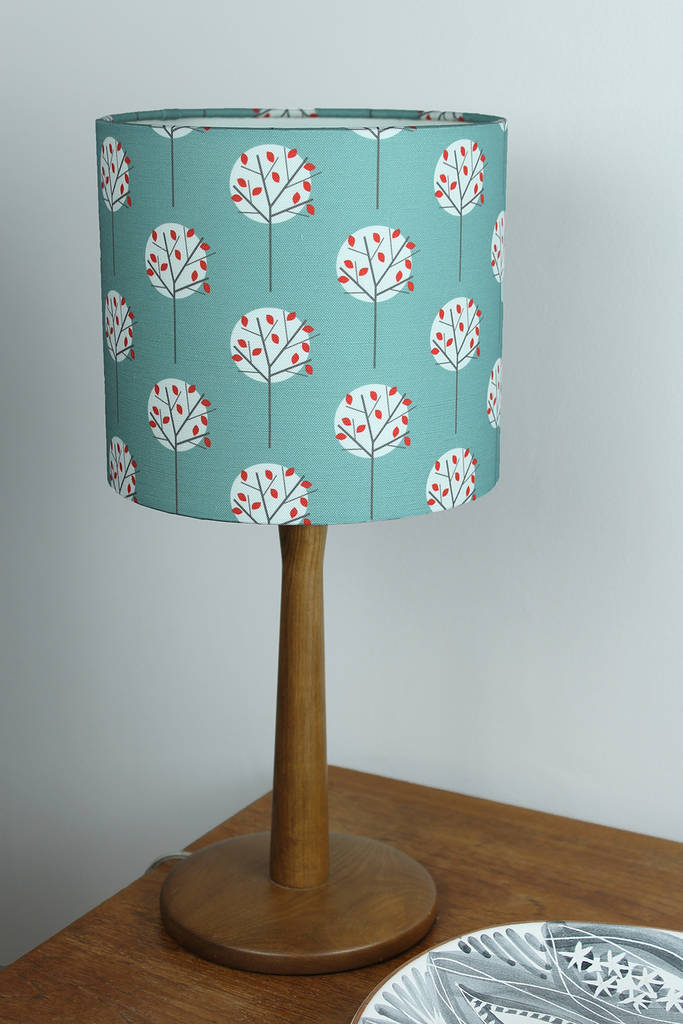Tree Pattern Print Lampshade By Louise Brainwood