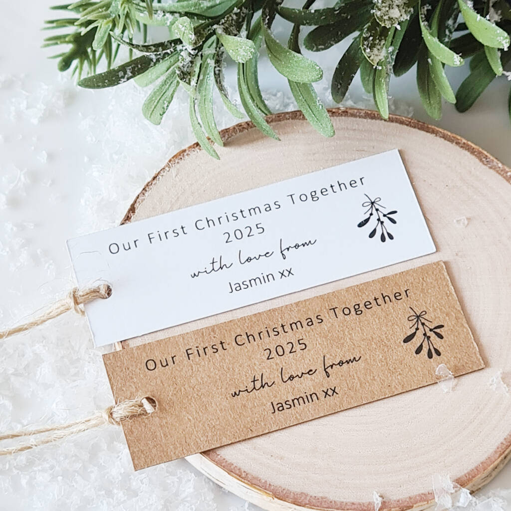 First Christmas Together Personalised Christmas Gift Tags