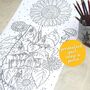 Personalised Sunflower Advent Calendar Colour In Poster, thumbnail 1 of 6