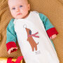 Personalised Jolly Dogs Christmas Sleepsuit, thumbnail 4 of 6