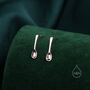 Sterling Silver Spoon Stud Earrings, thumbnail 5 of 11