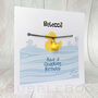 Personalised Duck Birthday Card With Wish Bracelet, thumbnail 2 of 10