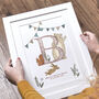 New Baby Woodland Initial Print, thumbnail 3 of 4