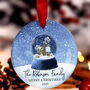 Family Christmas Personalised Ceramic Ornament, thumbnail 1 of 8