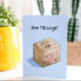 Box Of Virtual Hugs Personalised Cute Greeting Card, thumbnail 1 of 2
