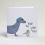 Dog And Bird Card, thumbnail 1 of 2