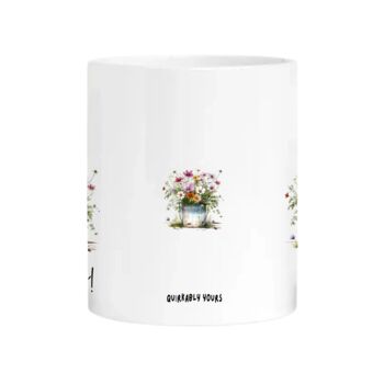 Teacher Thank You Mug – Personalised With Wildflowers And Quote, 2 of 9