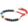Gold Plated Chakra Gemstone Bracelet, thumbnail 2 of 3