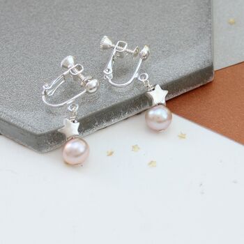 Pearl Drop Earrings With Star, 12 of 12