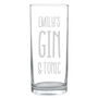 Personalised Gin And Tonic Hi Ball Glass, thumbnail 2 of 4