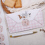 A4 Origami Writing Paper That Folds Into An Envelope With Pink Dog Design, thumbnail 1 of 5